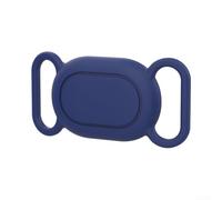 Silicone Pet Collar Clip for Xiao Lost Tag Maintains Full Device Accessibility Including LED Indicator and Button Functions (Navy blue)