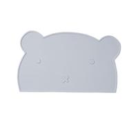 Silicone Pet Feeding Mat:Bear Shape Dog Placemat,Spillproof Washable Surface Protect Floors From Water And Food Mess,Pillow