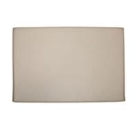 Silicone Pet Feeding Mat | Spill - Control Raised Border & Stable - Grip Design | Washable/Dishwasher Safe Dog Placemat for Food & Water Bowls | Large 24x15.7 Inches (Beige)