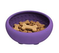 Silicone Pet Feeding Station - 18x18x7cm, Increased Texture, Healthy Digestion, Stable Weighted Licking Bowl | Kitten Dog Meal Mental Stimulation Hygiene Far