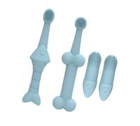 Silicone Pet Finger Toothbrushes Full Mouth Coverage Teeth Cleaning Tool Gentle on Gums Suitable for Puppies Pet Finger Toothbrush for Small Dogs