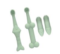 Silicone Pet Finger Toothbrushes Full Mouth Coverage Teeth Cleaning Tool Gentle on Gums Suitable for Puppies Pet Finger Toothbrush for Small Dogs