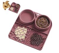 Silicone Pet Mat | Slow Feeding Lickpad | Suction Cup-Enhanced Licking Mat for, Treat Dispensing, Eating | Ideal for Dogs and Cats During Bath Time, Grooming, or Boredom C