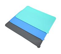 Silicone Pet Placemats Waterproof Slip Resistant Washable Pet Feeding Mat for Dogs Cats Premium Material Easy to Clean Portable Raised Edge Design 47x30cm 3 Pack