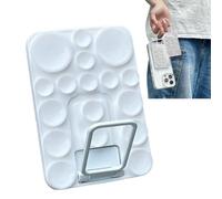 Silicone Phone Suction Grip, Silicone Phone Holder Cup, Sticky Double-Sided Suction Cup Phone Case Stand Portable Adjustable Adhesive Mobile Phone Stand for Desktop, Centre Console, B