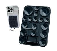 Silicone Phone Suction Suction, Silicone Phone Mount Suction Cup, Spithy Double -Side Suction Cup Case Phone Stand, Portable Adhesive Cell Phone Holder with Strong Adsorption for Offices