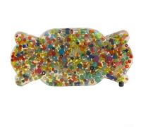 Silicone Picking Pad Toy with Embedded Beads and Rings for Anxiety and For Stress Relief, Designed to Mimic Skin Texture for a Sensory Experience (Christmas sweets)