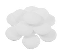 Silicone Piggy Bank White Bottom Stopper Replacement Plug 20pcs | Snap in Locking Fit, Smooth Texture, for Container Openings and Saving Banks, round Drilled Insert