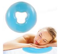 Silicone pillow soft massage face relaxation pillow headrest, SPA beauty salon skin care soft overlay face relax cradle cushion pad.
