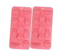 Silicone Pineapple Ice Molds: Set of 2 Food Safe Material, Easy Release Tray, Fun Kitchen Gadget | For Chocolate, Candy, Snacks