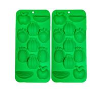 Silicone Pineapple Ice Molds: Set of 2 Food Safe Material, Easy Release Tray, Fun Kitchen Gadget | For Chocolate, Candy, Snacks