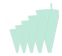 Silicone Piping Bags,5 PCS Reusable Icing Piping Bags Icing Bags Large Piping Bags for DIY Cake Decorating Tool Cookies Cupcakes Biscuits Dessert Sweets