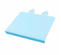 Silicone Placemat with Teething Edge Bumper and Spill Stopper - Dishwasher Safe, Non-Slip Suction Activity Mat for Infants, Babies, Toddlers, Kids - Travel Ready (KCD-FZ-BE)