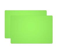 Silicone Placemats, Food-Grade Non-Slip Waterproof, Dining, Stain Resistant, Countertop Protector, Kitchen Counter Mat, Heat Resistant, Baking mat Dishwasher Safe (23.6"×15.7"-2pack, Green)