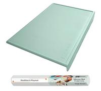 Silicone Placemats for Kids and Toddlers with Edge Protection, Silicone Placemats for Dinning Table, Craft Mats to Protect Table, Non-Slip & Easy to Clean, 1.5mm Thick - 24"x16" - Sage Green