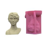 Silicone Plant Pots Mold Vase Mold Human Head Shape Craft Planter Molds Silicone Texture for Planter Flower Vase