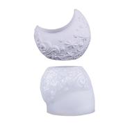 Silicone Planter Mold for Resin with Embossed Floral Easy Release Succulents Plant Container Silicone Mold for Resin