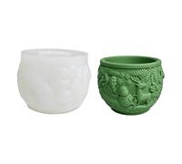 Silicone Planter Molds Christmas Theme Suitable for Resin Casting Decorative Cups and Gift Container Creations Snowman Holder Mold