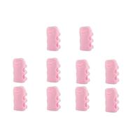 Silicone Plastic Showerhead Suction Cup Base Non Perforated Showerhead Bracket Rain Showerhead Hanging Showerhead Holder(Pink-10pcs)