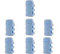 Silicone Plastic Showerhead Suction Cup Base Non Perforated Showerhead Bracket Rain Showerhead Hanging Showerhead Holder(Blue-7pcs)