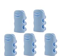 Silicone Plastic Showerhead Suction Cup Base Non Perforated Showerhead Bracket Rain Showerhead Hanging Showerhead Holder(Blue-5pcs)