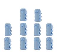Silicone Plastic Showerhead Suction Cup Base Non Perforated Showerhead Bracket Rain Showerhead Hanging Showerhead Holder(Blue-10pcs)