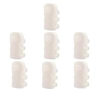 Silicone Plastic Showerhead Suction Cup Base Non Perforated Showerhead Bracket Rain Showerhead Hanging Showerhead Holder(White-7pcs)