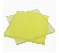 Silicone Polyurethane Elastic Rubber Sheet, Polyurethane Sheet 200x200mm Yellow 1-50mm Thick Pack Of 2(Thick15mm)