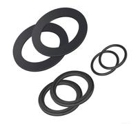 Silicone Pool Washers Round Seal for Intex 25006 Silicone Pool | Prevents leaks at hose connections, fits for intex 10747, 25006, silicone, 6-piece set, black color