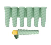 Silicone Pop Molds - 6-Cavity Stick Tray, Non-Stick Dessert Mold | Playful Ice Cream Shapes Odorless and Sturdy Homemade Jam Sorbet Gelatin Custard Ice Candy Maker Outdoor Birthday Fun Treats