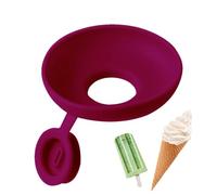 Silicone Popsicle Holder, 1/4 Popsicle Holders for Kids, Ice Cream Cone Holder, Drip Ice Pop Stick Holder for Catches Drips Before They Drop