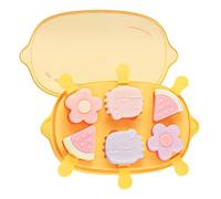 Silicone Popsicle Molds, Dinosaur Animals Small Mini Popsicle Molds, Funny Mold, Homemade Ice Popsicle Mold, BPA Free (Yellow Lemon, 6 Pack)