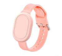 Silicone Positioner Strap For Xiaomi Tag Anti-Loss | Locator Protective Case Twist-resistant Silicone | Adjustable For KID Wristband | Scratch Resistant Band(Pink)