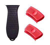 Silicone pot holder,Spespo Pan Handle Cover for Cast Iron Skillets Frying Pan & Griddle pan,3 pack
