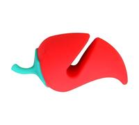 Silicone Pot Lid Lifter, Silicone Pot Lid Lifter, Leak-proof Silicone Lid Lifter - Creative Silicone Over-Boil Lifter in the Shape of a Small Pepper for Cooking at Home and Outdoor