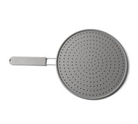 Silicone Pot Lid Splash Guard Anti-Overflow 18x11 inch Fits Pans Skillets Plates Heat Resistant Kitchen Accessory Grey