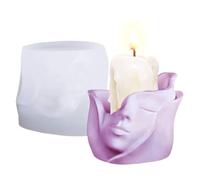 Silicone Pot Mould | Human Face Model for DIY Epoxy Resin | Non-Stick Casting for DIY with Wax Soap Clay Cement Chalk and Candle