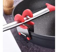 Silicone Pot Side Spoon Holder - Clip-On Utensil Rest for Cooking - Heatproof, Non-Slip, Dishwasher-Safe Spoon Clip Fits Pots & Pans - Kitchen Tool Organizer
