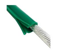 Silicone Power Line Insulation Sleeve, High Voltage Busbar Protection Cover for Overhead Transmission Line, ACSR Conductor Shielding(Green-25ft/8m,ID 20mm/0.79in)