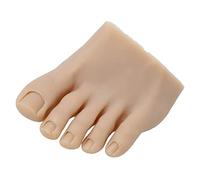 Silicone Practice Foot for Nail Art Training, Fake Reusable Tattoo Silicone Foot Model (Left)