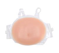 Silicone Pregnant Belly Prop with Adjustable Strap - Realistic Artificial Bump for Photography, Theatre & Costume Use (XL)