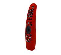 Silicone Protecitve Case Cover for TV Remote Control for LG AN-MR600 AN-MR650A,Smart Television Controller Case Sleeve Holder Protector Skin,with Lanyard (Red)