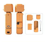 Silicone Protection Case Compatible With Dji Pocket 4 - Anti-collision Gimbal Cover Scratch-resistant Shell With Precise Cutouts for Travel Vloggers,resilient Soft Skin Accessory for Camera (Orange)
