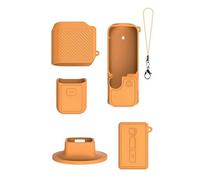 Silicone Protection Case Compatible With Dji Pocket 4 - Anti-collision Gimbal Cover Scratch-resistant Shell With Precise Cutouts for Travel Vloggers,resilient Soft Skin Accessory for Camera(Orange C)