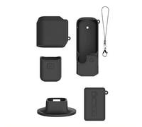 Silicone Protection Case Compatible With Dji Pocket 4 - Anti-collision Gimbal Cover Scratch-resistant Shell With Precise Cutouts for Travel Vloggers,resilient Soft Skin Accessory for Camera (Black A)
