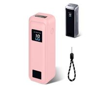 Silicone Protective Case Compatible with Anker Prime Power Bank 20,100mAh 3-Port Portable Charger, Full-Body Protective Cover with Precise Cutouts, Shockproof & Scratch-Resistant Sleeve (Pink)