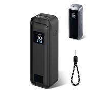 Silicone Protective Case Compatible with Anker Prime Power Bank 20,100mAh 3-Port Portable Charger, Full-Body Protective Cover with Precise Cutouts, Shockproof & Scratch-Resistant Sleeve (Black)