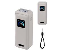 Silicone Protective Case Compatible with Anker Prime Power Bank 26,250mAh 3-Port Portable Charger, Full-Body Protective Cover with Precise Cutouts, Shockproof & Scratch-Resistant Sleeve (Grey)