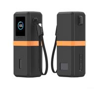 Silicone Protective Case Compatible With For Anker A1695 165w Power Bank Shockproof Soft Cover For Travel Outdoor Use Purple Color(Black)