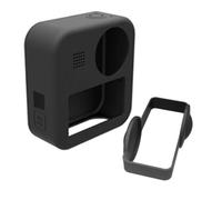 Silicone Protective Case, Compatible with GoPro, MAX 360 | Soft housing cover with dual lens cap and wrist strap for sports camera